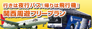 行きは夜行バス！帰りは飛行機！