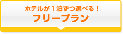 ホテルが選べる！フリープラン