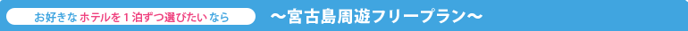 宮古島周遊フリープラン