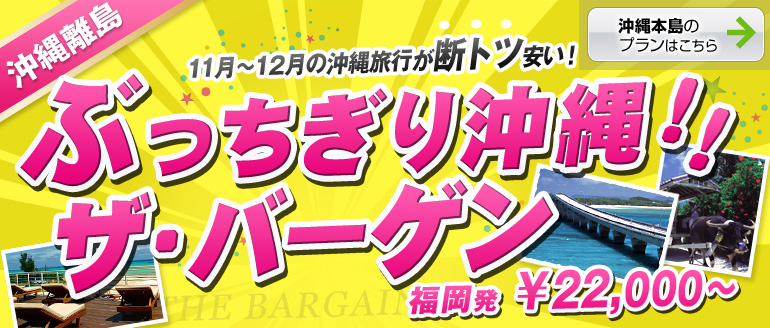 ぶっちぎり沖縄！ザ・バーゲン！[沖縄離島]