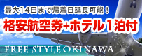 格安航空券＋１泊