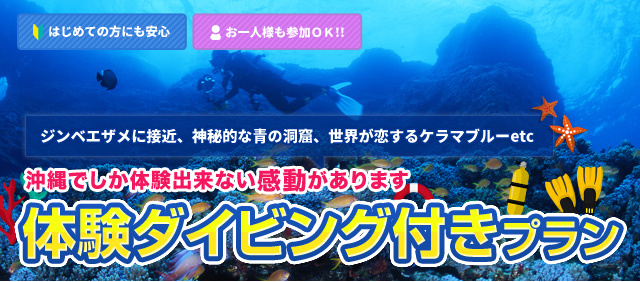 体験ダイビング付きプラン
