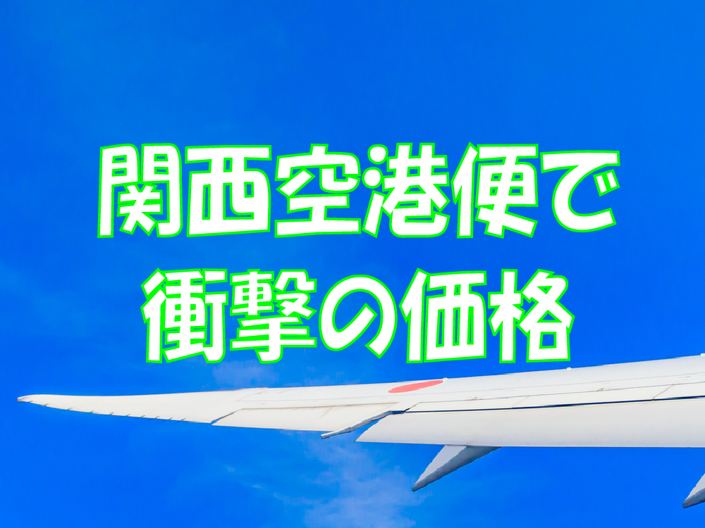 関西空港利用がとにかく安い